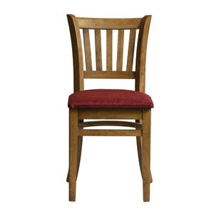 Manhattan Dining Chair in Weathered Oak with Shetland Scarlett Seat (Pack of 2) - HX820 - 1