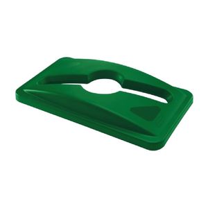 Rubbermaid Slim Jim Mixed Recycling Lid Green - HY008 - 1