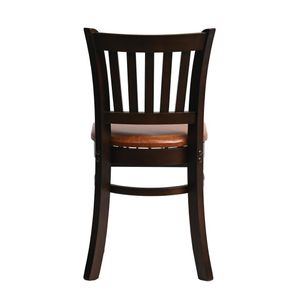 Manhattan Dining Chair in Dark Walnut with Bison Tan Seat (Pack of 2) - HX801 - 3