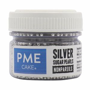 PME Silver Sugar Pearls 25g - Nonpareils - HU229 - 1