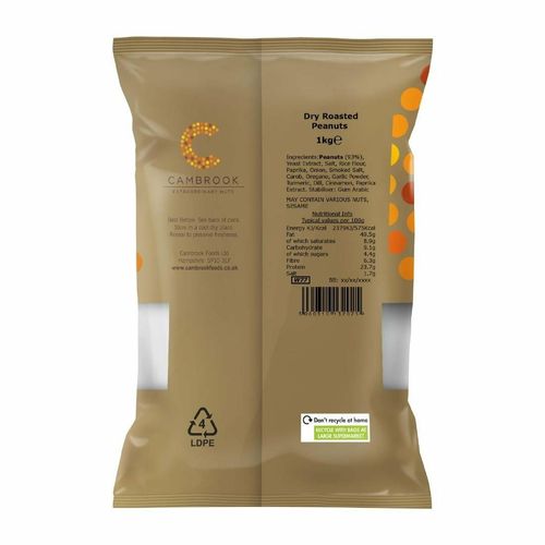 Cambrook Dry Roasted Peanuts Bulk Pack 1kg - KA492 - 2