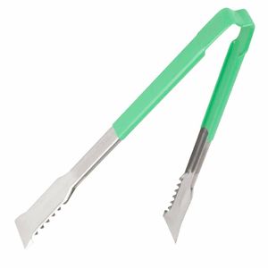 Vollrath Versagrip Tongs Flat Green 12'' - HY169 - 1