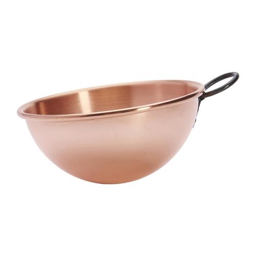 De Buyer Copper Egg Whites Bowl with Cast Iron Ring Handle 200mm - HZ140 - 8