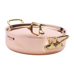 De Buyer Inocuivre Saute Pan with Lid Brass 20cm - HZ624 - 3