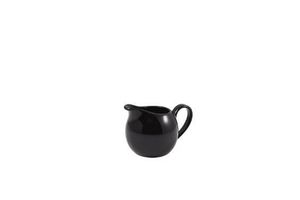 Genware Porcelain Black Jug 14cl/ 5oz (Pack of 6) - 1