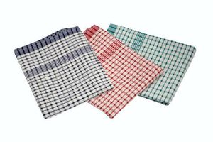 Cotton Check Towel 46X69cm 10Pcs Mix Colours - 1