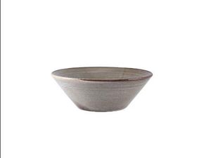 Terra Porcelain Grey Conical Bowl 19.5cm (Pack of 6) - 1