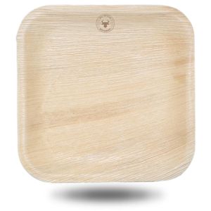 Custom Branded Square Palm Leaf Plate - 1