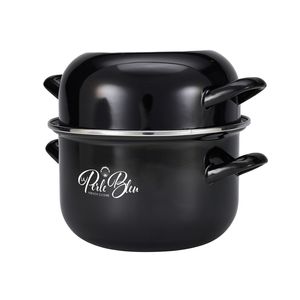 Custom Branded Enamel Mussel Pot (220mm) - 1
