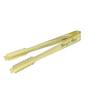 Custom Branded Gold Ice Tongs - 1