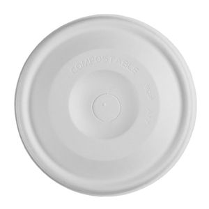 Vegware Nourish Moulded Fibre Cold Cup Flat Lids with Hole 89-Series (1000 Pack) - HZ944 - 3