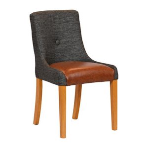Bath Soft Oak Dining Chair with Smoke Back & Tan Seat (6 Pack) - JA293 - 1