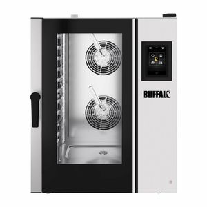 Buffalo Smart Touchscreen Combi Oven 11 x GN 1/1 with Stand & Installation Kit - HZ979 - 1