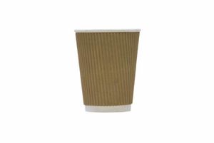 12oz Kraft Ripple Cup (Case of 500) - 1
