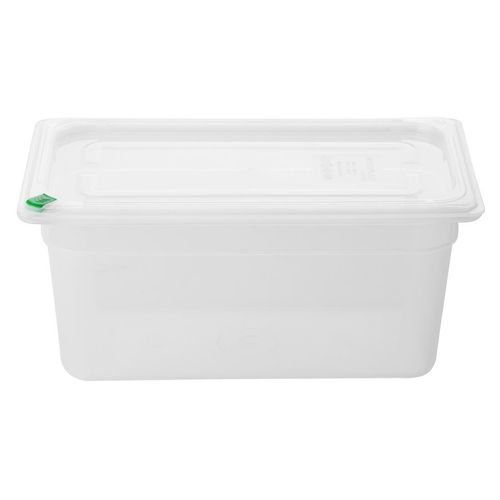 Hygiplas Click PP GN Container 1/3 with Lid & 7 Colour Clips 150mm 5.3Ltr (4 Pack) - FZ093 - 1