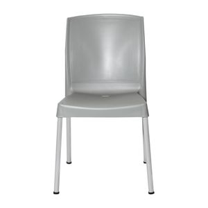 Bolero Elements Polypropylene Plain Side Chairs Grey (4 Pack) - JA920 - 3