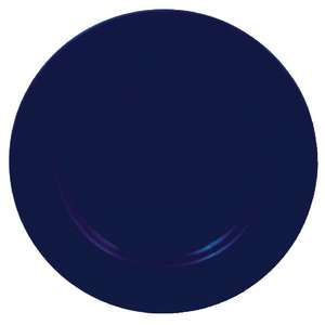 Olympia Cafe Wide Rimmed Plates Deep Blue 254mm - Case 12 - U873 - 1
