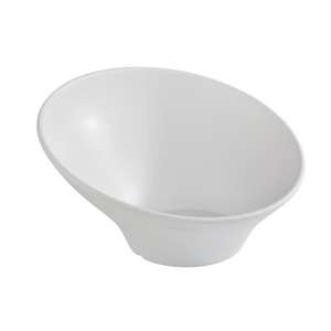 APS Zen Melamine Round Sloped Bowl White 800ml - Each - DA292 - 1