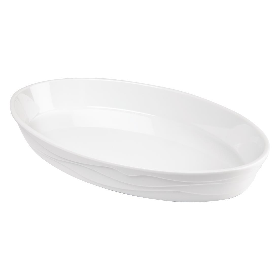 APS Classic Wave Oval Bowl 1.3Ltr - Each - GL633 - 1