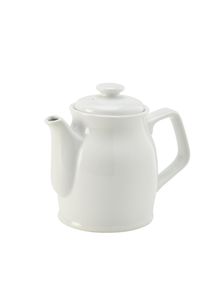 Genware Porcelain Teapot 85cl/ 30oz (Pack of 6) - 392185 - 1