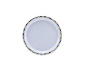 GenWare Melamine Coloured Circles Plate 22.5cm/ 9 (Pack of 12) - MEL9PL-CC - 1