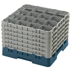 Cambro H320mm Teal 16 Compartment Camrack - 1