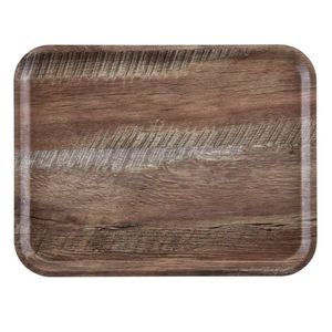 Cambro Dark Oak Capri Tray 265x325mm - 1