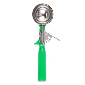 Vollrath 2 2/3oz Disher Green Handle - 3