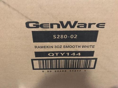 GenWare Melamine White Smooth Ramekin 85ml/ 3oz (Pack of 24) - S280-02 - 4