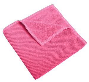Pack Of 10 Recycled Microfibre Cloths 38x36cm Pink - 710369 - 1