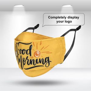 Custom Branded Double Layer 3D Flat-Fold Fabric Face Mask - C5783 - 1