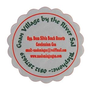 Custom Branded Tissue Coaster (Scalloped) - 9Ply & Unilam - C2319 - 1