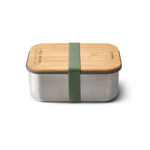 Custom Branded Stainless Steel Sandwich Box Large - black+blum - C5886 - 1