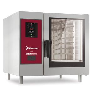 Diamond SDET/XC-06 Touch Screen Electric Direct Steam Convection Oven, 6 x 1/1 GN - SDET-XC-06 - 1
