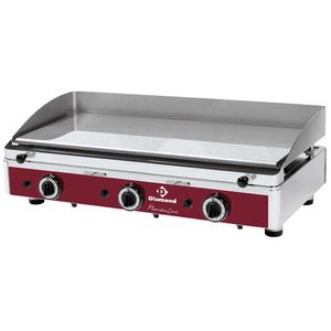 Diamond PLANCHA/3CR-N Smooth Top Gas Chrome Coated Cooking Surface Hot Plate - PLANCHA-3CR-N - 1