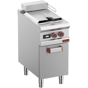 Diamond E7/F15A4-NAP Single Basket Freestanding Electric Fryer on Neutral Closed Cupboard, 15kW - E7-F15A4-NAP - 1