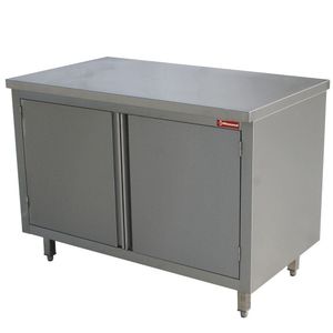 Diamond TA87/B Table On Cupboard, Hinged Doors - TA87-B - 1