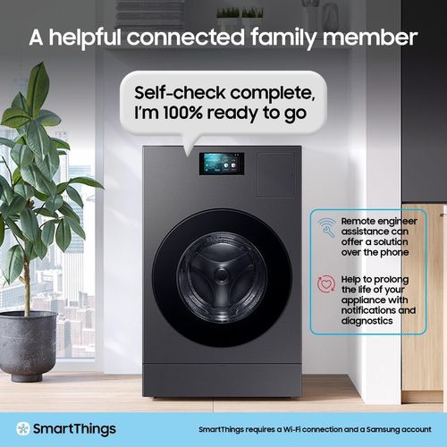 Samsung WD18DB8995BZT1 Bespoke AI All-in-One Heat Pump Washer Dryer, 18/11kg - WD18DB8995BZT1 - 13