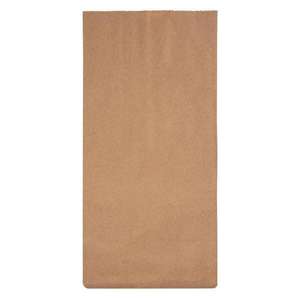 Fiesta Green Compostable Biodegradable Recyclable Kraft Grab Bags 317 x 152mm 12.5" x 6" Compostable Recyclable - Pack of 1000 - FC871 - 1