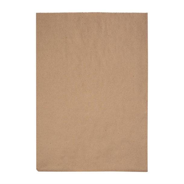 Fiesta Green Compostable Biodegradable Recyclable Kraft Grab Bags 304 x 215mm 12" x 8.5" Compostable Recyclable - Pack of 1000 - FC873 - 1