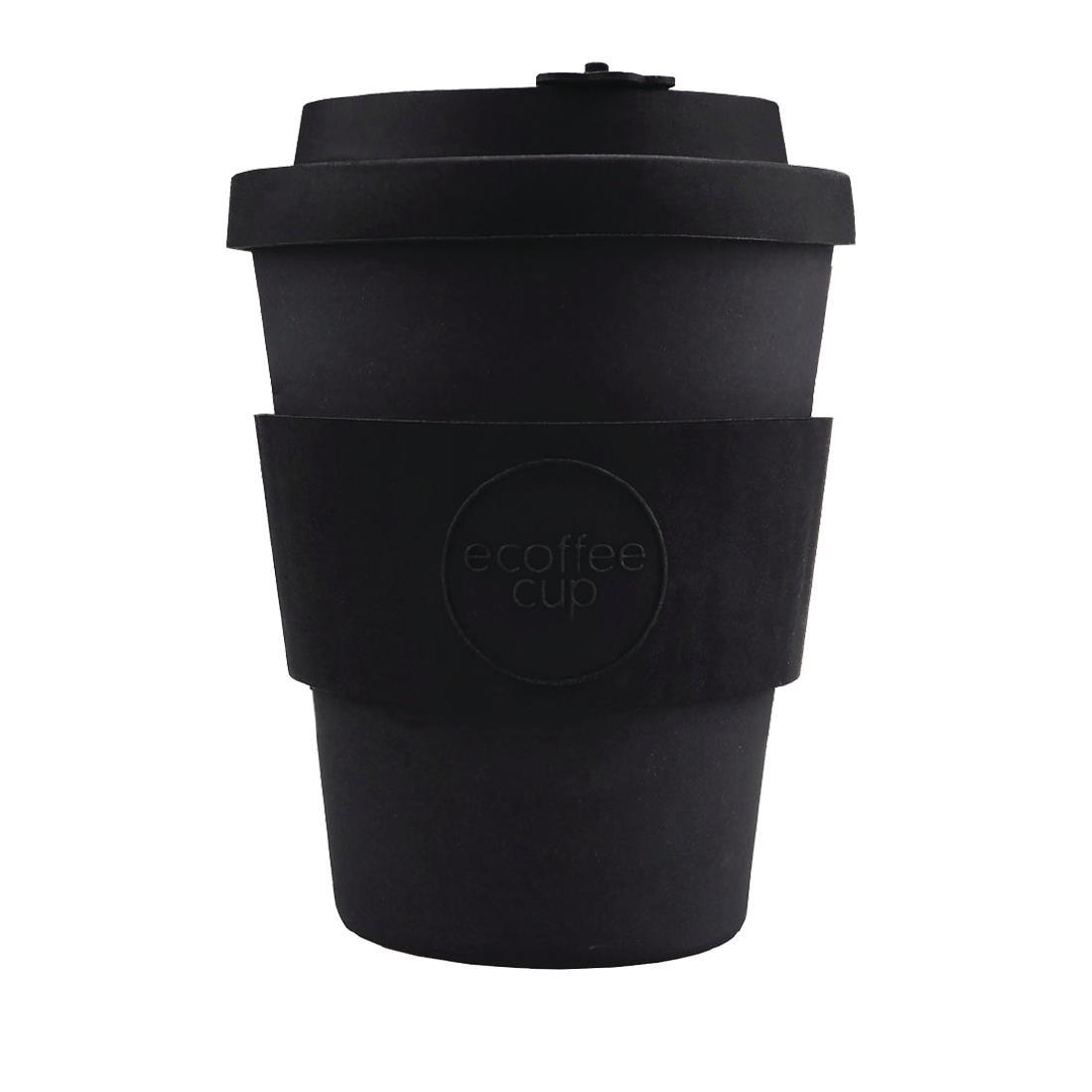 Ecoffee Cup Bamboo Reusable Coffee Cup Kerr & Napier Black 12oz - DY487  - 1