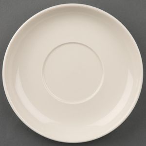 Olympia Ivory Cappuccino Saucers (Pack of 12) - U113  - 1