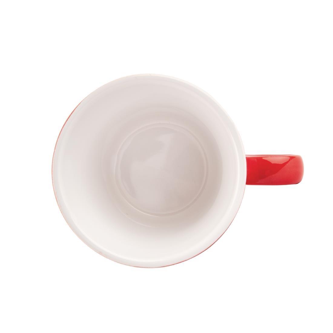 Olympia Café Aroma Mugs Red 340ml (Pack of 6) - DH632  - 3