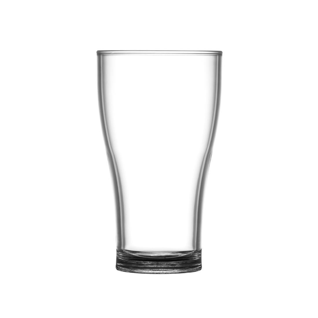 BBP Polycarbonate Nucleated Viking Pint Glasses CE Marked (Pack of 24) - DC421  - 1