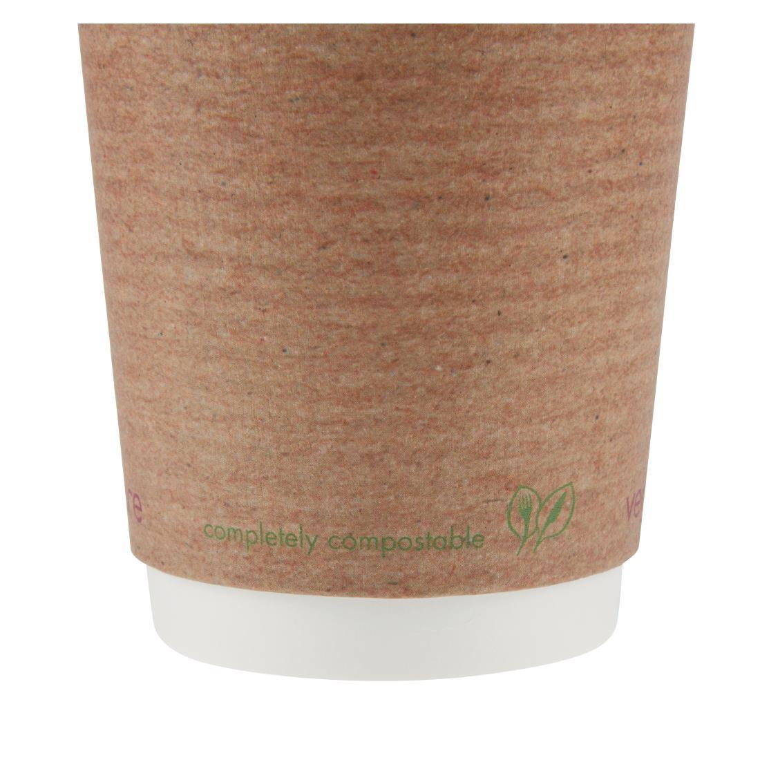 Vegware Compostable Coffee Cups Double Wall 340ml / 12oz (Pack of 500) - GH021  - 4