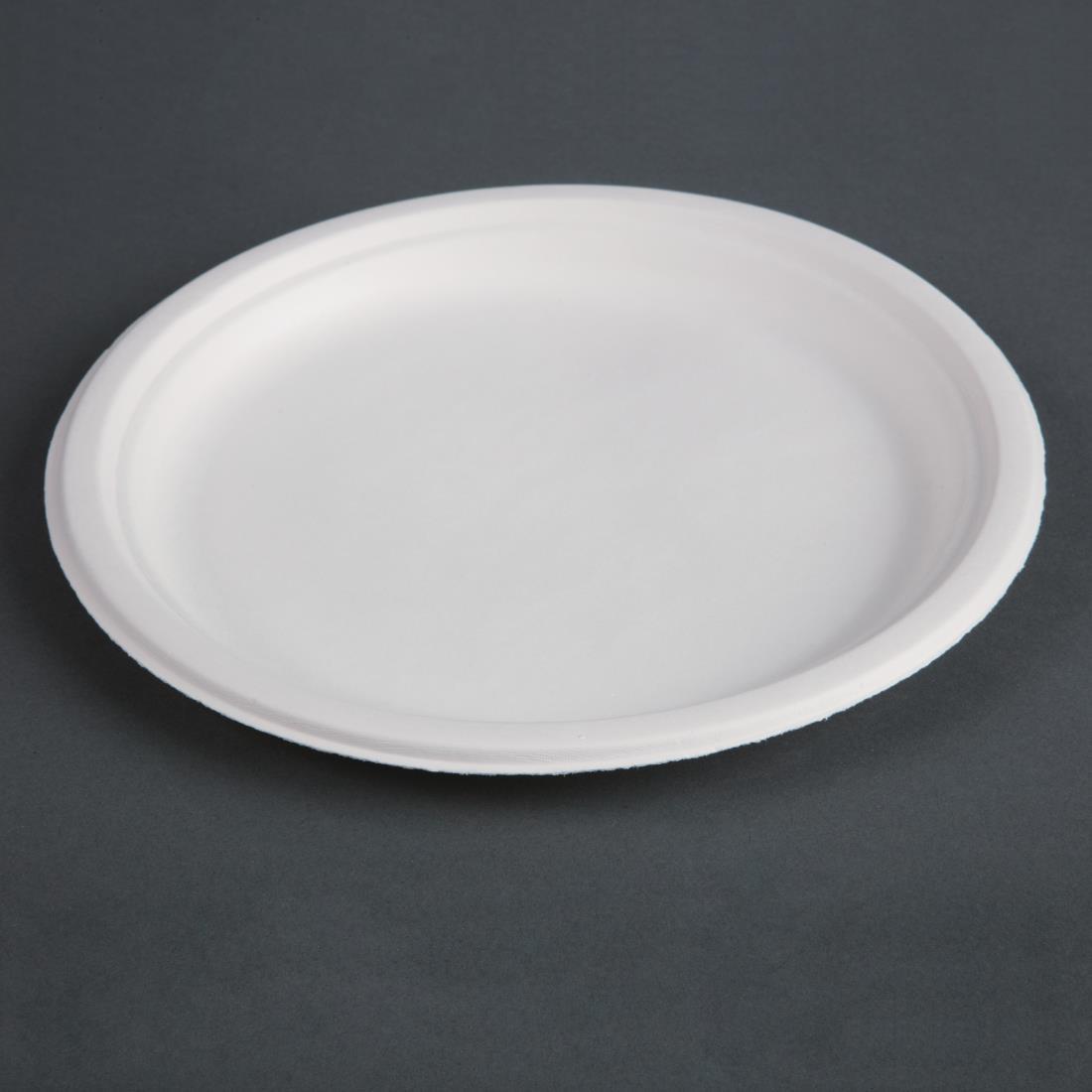 Fiesta Compostable Bagasse Plates Round 260mm (Pack of 50) - CW904  - 2
