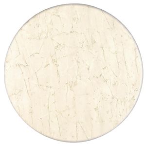 Werzalit Pre-drilled Round Table Top  Marble Bianco 700mm - GR620  - 1