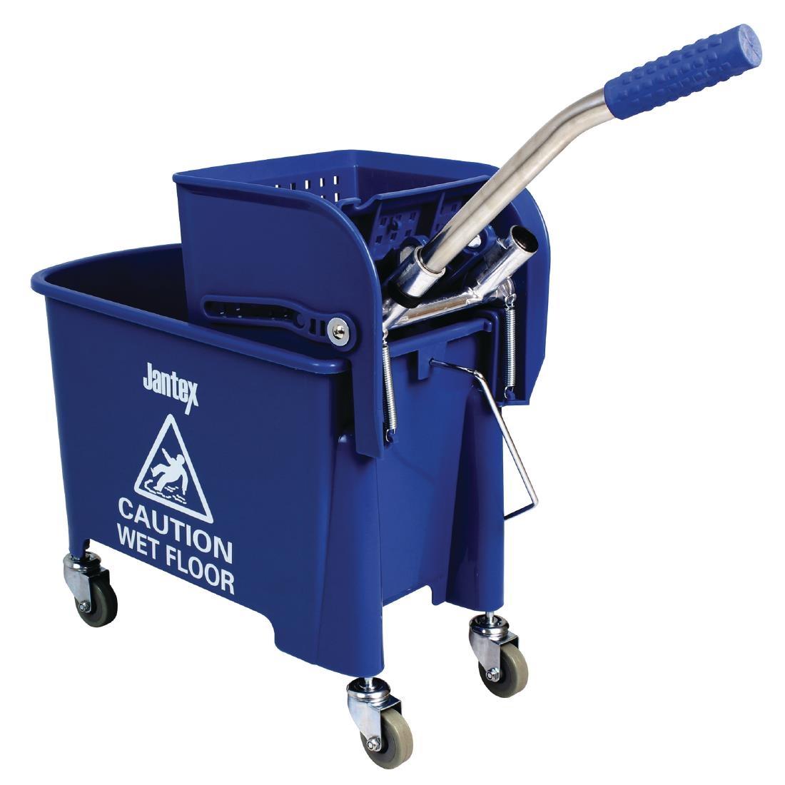 Jantex Kentucky Mop Bucket and Wringer 20Ltr Blue - DL913  - 1