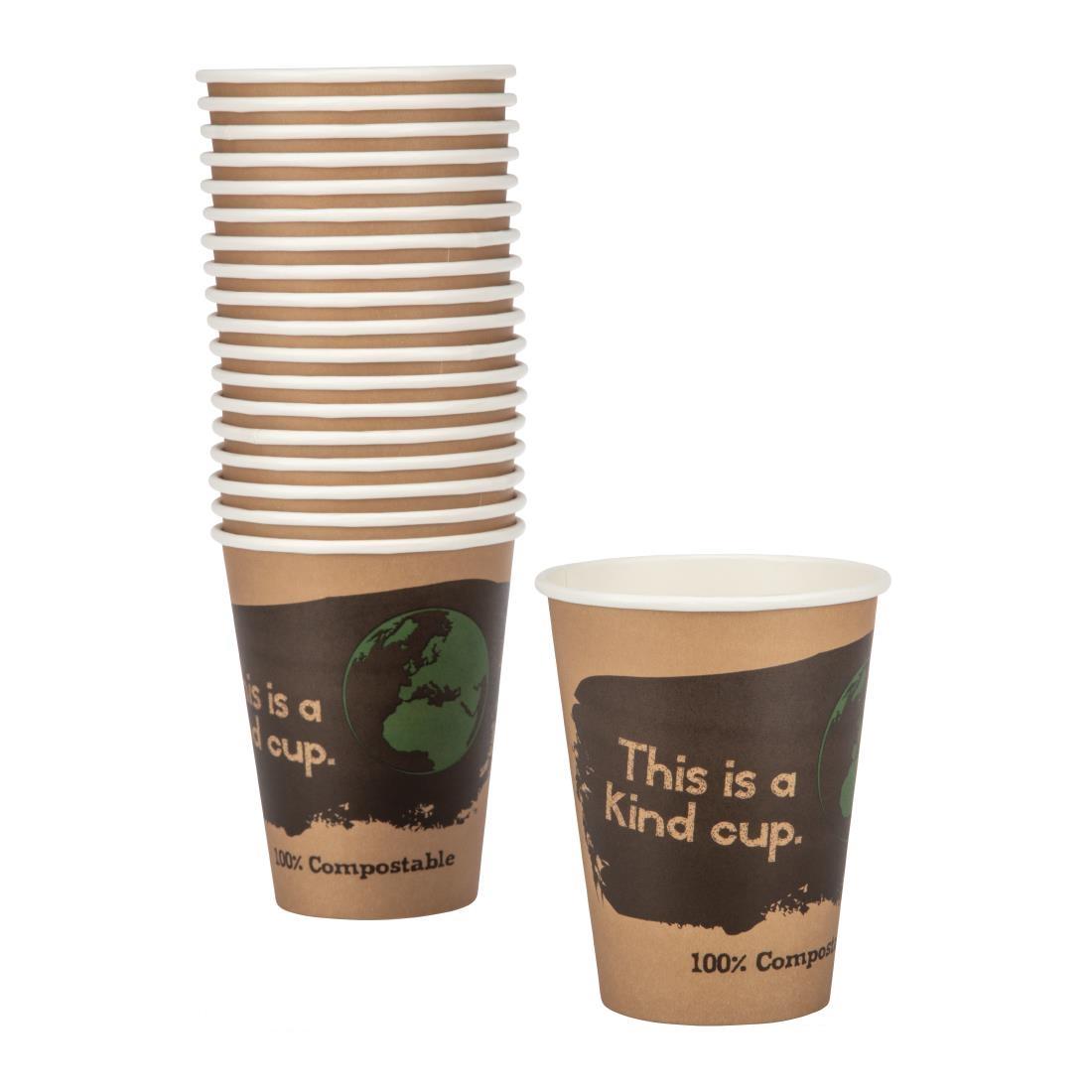 340ml 8oz Im A Green Cup: Pack of 50 8oz or 12oz 50 Pack 227ml Eco Friendly Single Wall Compostable Paper Coffee Cups 227ml 