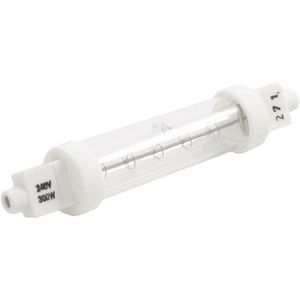Jacketed Infrared Quartz Heat Bulb R7 118mm 300W - CC533  - 1